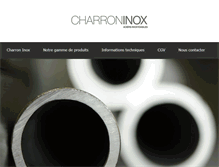 Tablet Screenshot of charron-inox.com